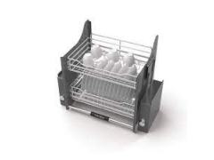 Bộ rổ chén đĩa di động thiết kế lưới tròn Hafele 800mm KOSMO LENTO 504.76.012